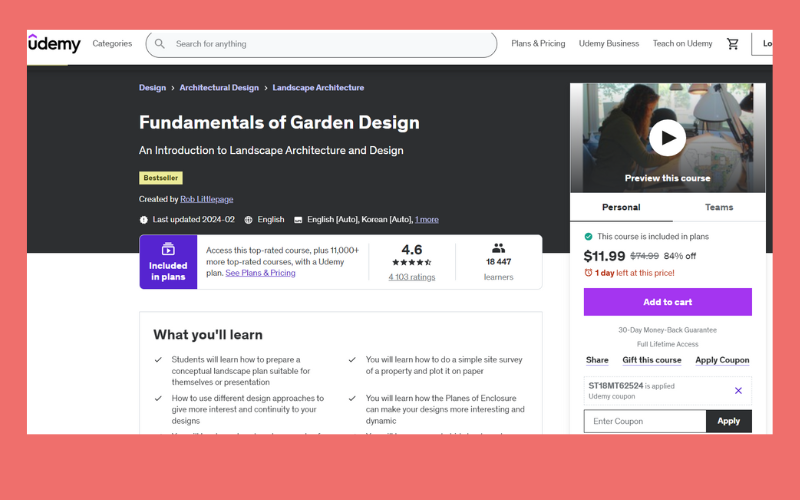 Online Landscape Design Course